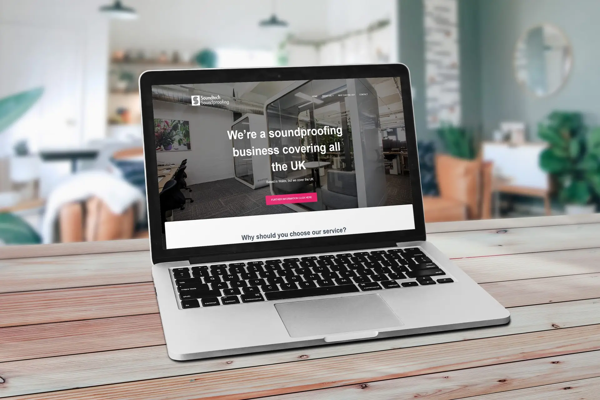 Soundtech laptop mockup